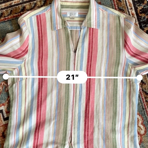 Linen Blend Zip Jacket, L                  9-15OAT - Picture 10 of 10